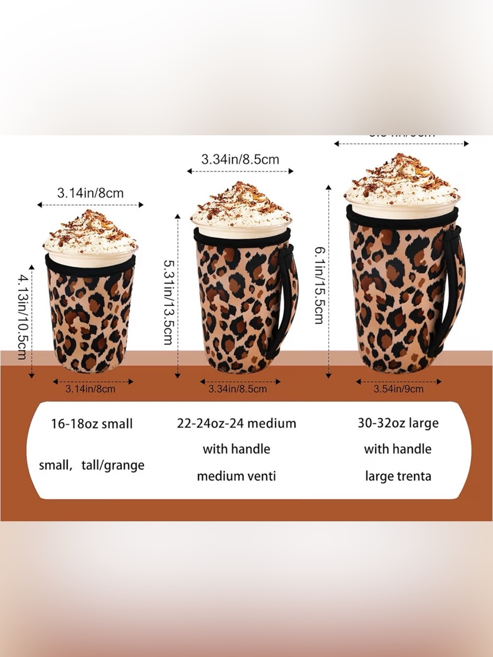 YOU CHOOSE reusable insulated iced or hot coffee cup - Picture 9 of 9